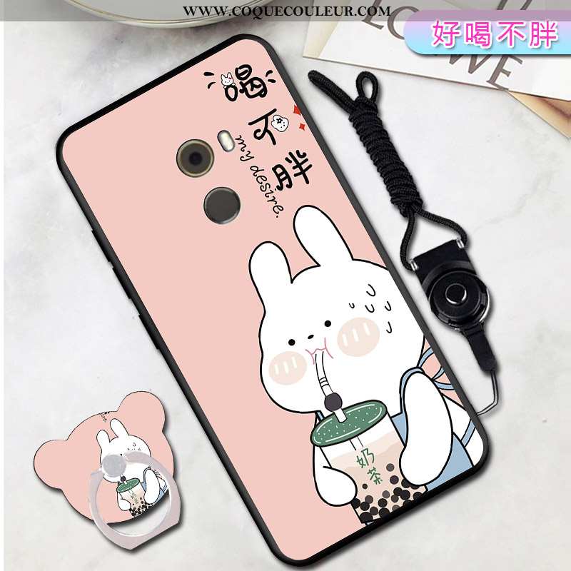 Coque Xiaomi Mi Mix 2 Créatif Net Rouge Petit, Housse Xiaomi Mi Mix 2 Dessin Animé Personnalité Bleu