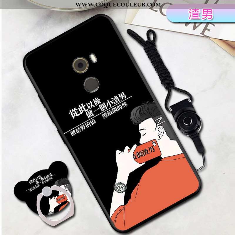 Coque Xiaomi Mi Mix 2 Créatif Net Rouge Petit, Housse Xiaomi Mi Mix 2 Dessin Animé Personnalité Bleu