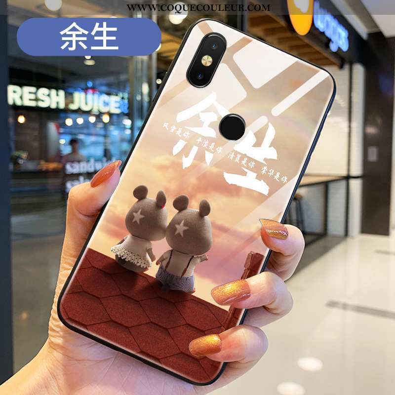 Housse Xiaomi Mi Mix 2s Silicone Fluide Doux Coque, Étui Xiaomi Mi Mix 2s Protection Tendance Bleu