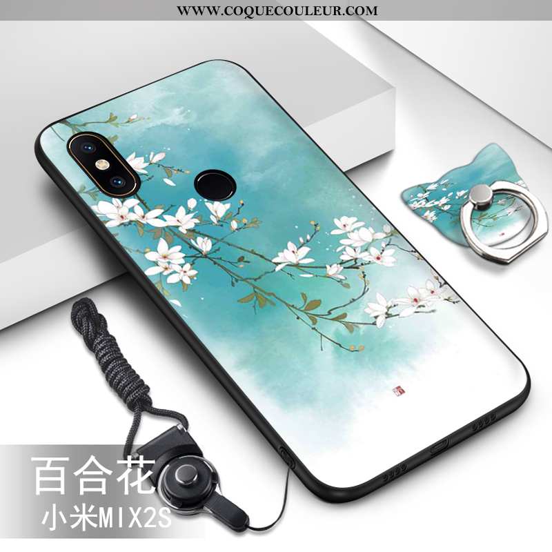 Coque Xiaomi Mi Mix 2s Dessin Animé Ornements Suspendus Vert, Housse Xiaomi Mi Mix 2s Tendance Prote