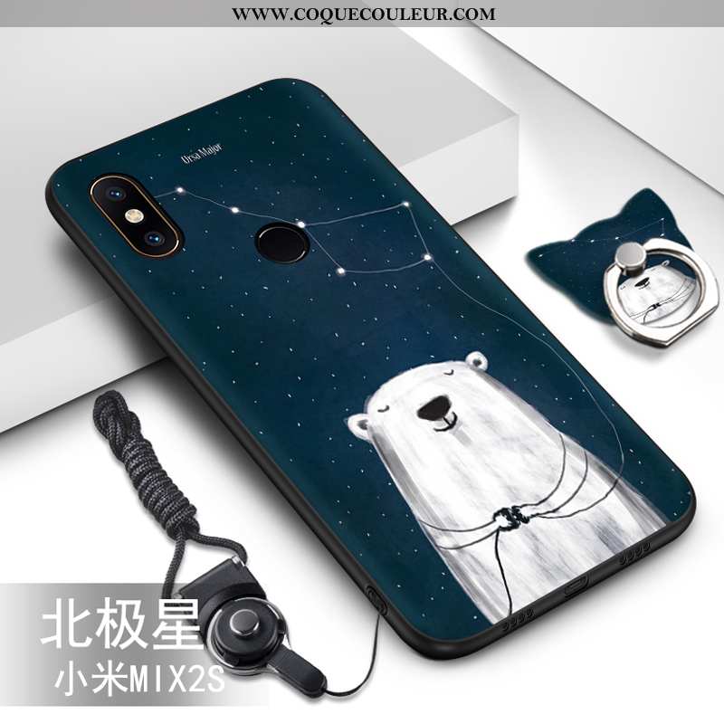 Coque Xiaomi Mi Mix 2s Dessin Animé Ornements Suspendus Vert, Housse Xiaomi Mi Mix 2s Tendance Prote