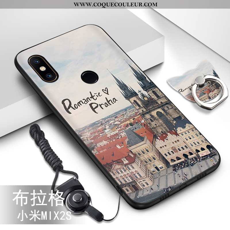 Coque Xiaomi Mi Mix 2s Dessin Animé Ornements Suspendus Vert, Housse Xiaomi Mi Mix 2s Tendance Prote