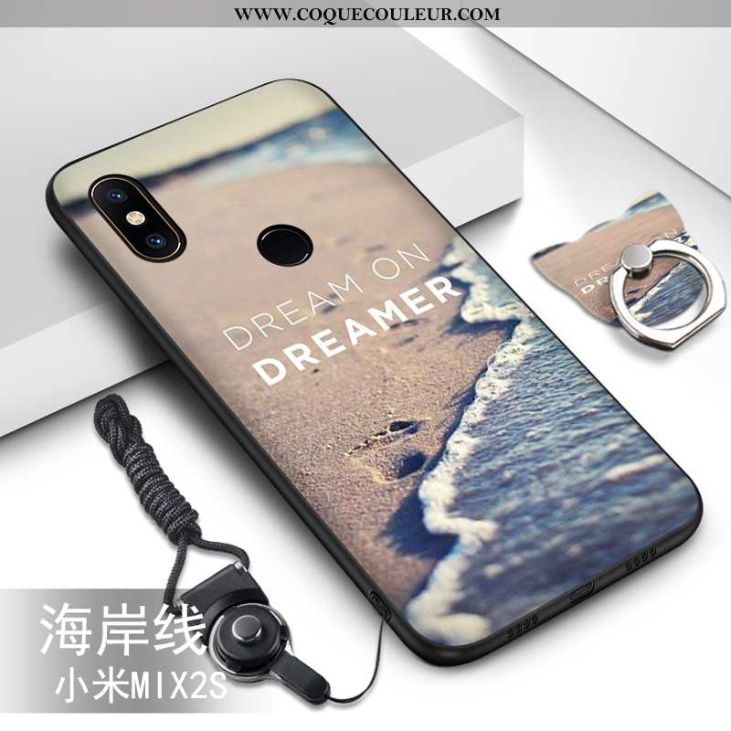 Coque Xiaomi Mi Mix 2s Dessin Animé Ornements Suspendus Vert, Housse Xiaomi Mi Mix 2s Tendance Prote