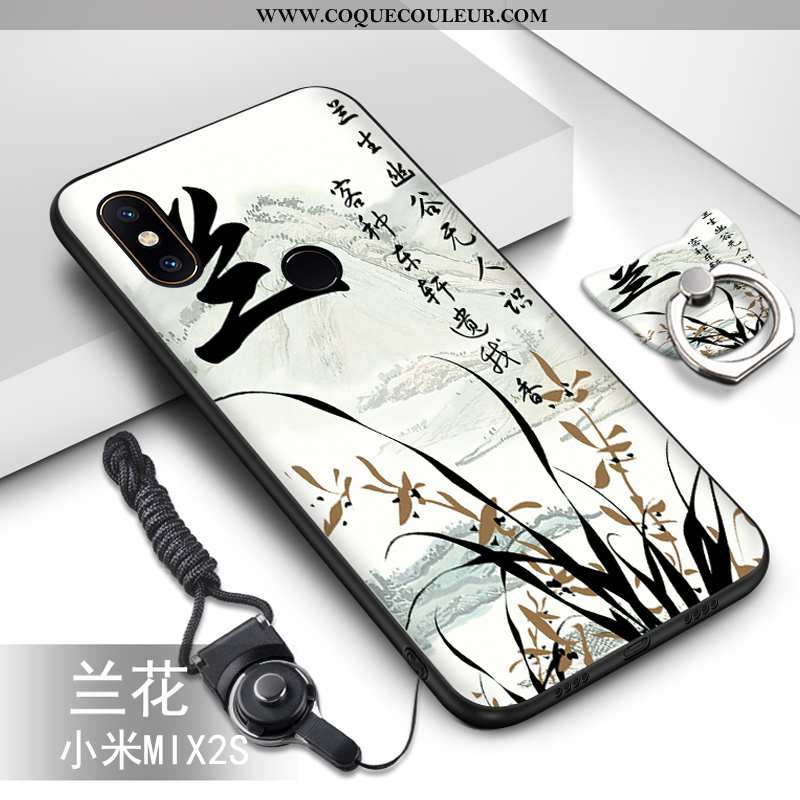 Coque Xiaomi Mi Mix 2s Dessin Animé Ornements Suspendus Vert, Housse Xiaomi Mi Mix 2s Tendance Prote