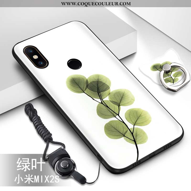 Coque Xiaomi Mi Mix 2s Dessin Animé Ornements Suspendus Vert, Housse Xiaomi Mi Mix 2s Tendance Prote