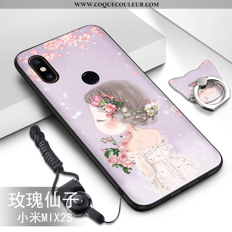 Coque Xiaomi Mi Mix 2s Dessin Animé Ornements Suspendus Vert, Housse Xiaomi Mi Mix 2s Tendance Prote