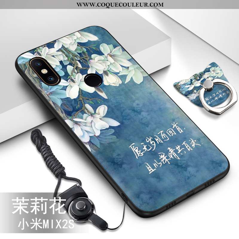 Coque Xiaomi Mi Mix 2s Dessin Animé Ornements Suspendus Vert, Housse Xiaomi Mi Mix 2s Tendance Prote