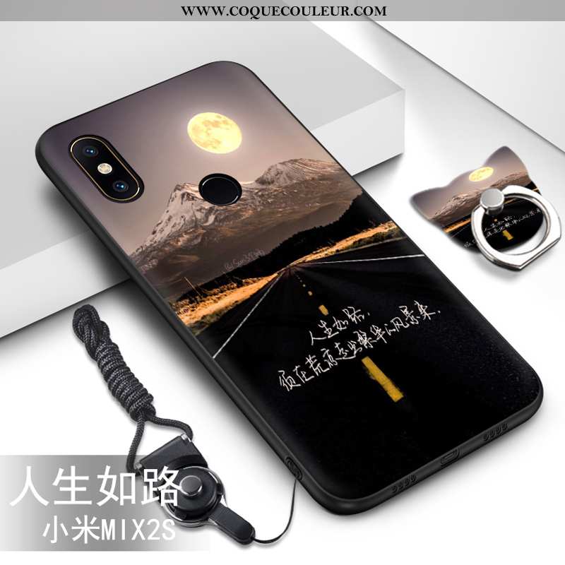 Coque Xiaomi Mi Mix 2s Dessin Animé Ornements Suspendus Vert, Housse Xiaomi Mi Mix 2s Tendance Prote