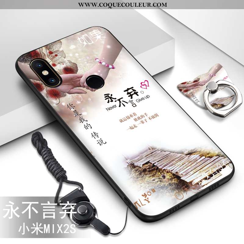 Coque Xiaomi Mi Mix 2s Dessin Animé Ornements Suspendus Vert, Housse Xiaomi Mi Mix 2s Tendance Prote