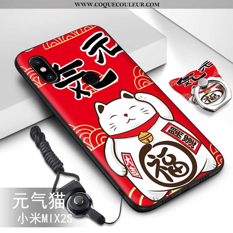 Coque Xiaomi Mi Mix 2s Dessin Animé Ornements Suspendus Vert, Housse Xiaomi Mi Mix 2s Tendance Prote