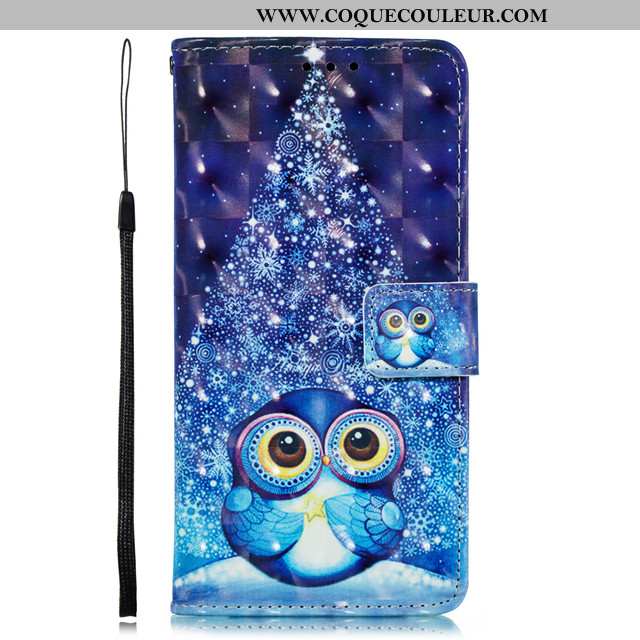 Étui Xiaomi Mi Mix 2s Charmant Art Téléphone Portable, Coque Xiaomi Mi Mix 2s Cuir Petit Bleu