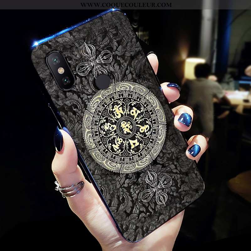 Coque Xiaomi Mi Mix 2s Légère Créatif Charmant, Housse Xiaomi Mi Mix 2s Protection Noir