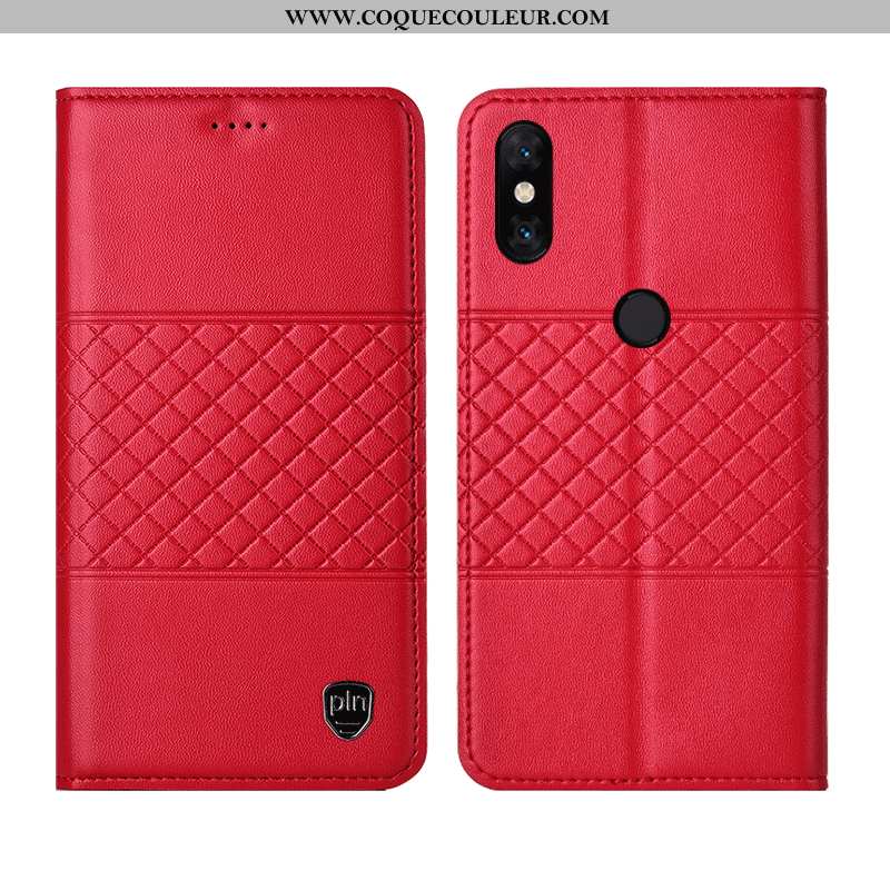 Coque Xiaomi Mi Mix 2s Cuir Véritable Étui Coque, Housse Xiaomi Mi Mix 2s Protection Marron