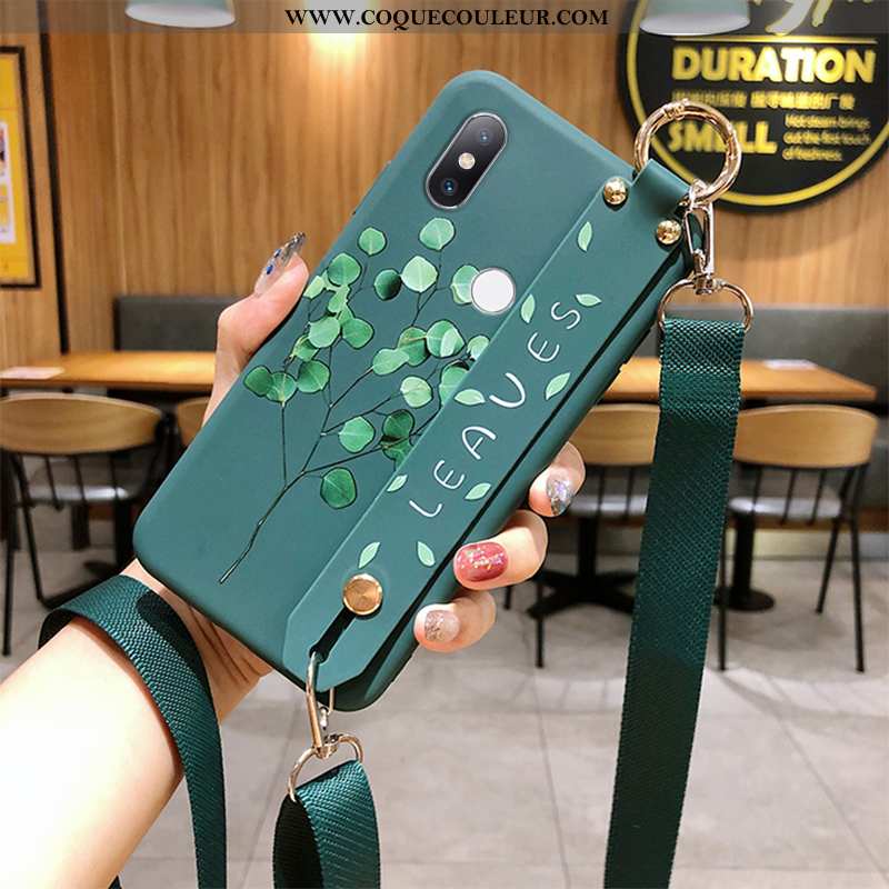 Coque Xiaomi Mi Mix 2s Ornements Suspendus Délavé En Daim Fleur, Housse Xiaomi Mi Mix 2s Fluide Doux