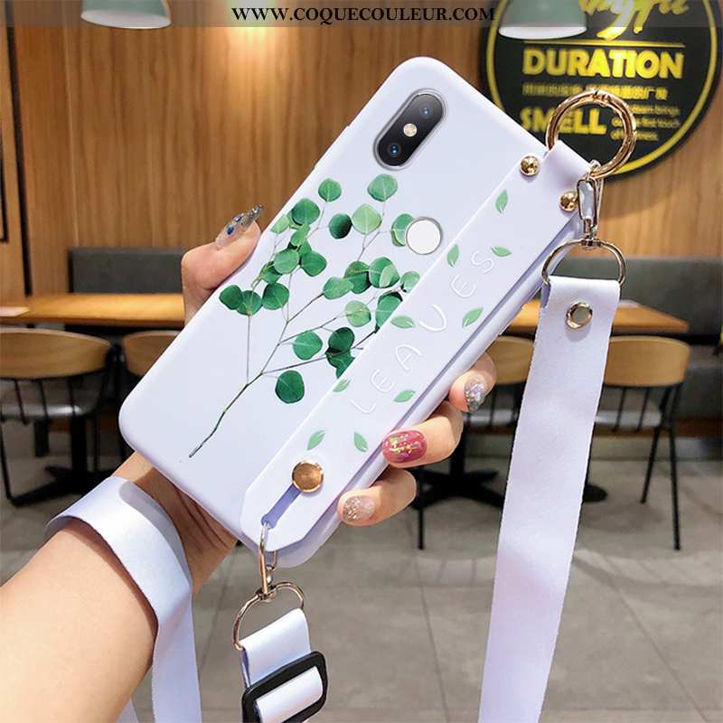 Coque Xiaomi Mi Mix 2s Ornements Suspendus Délavé En Daim Fleur, Housse Xiaomi Mi Mix 2s Fluide Doux