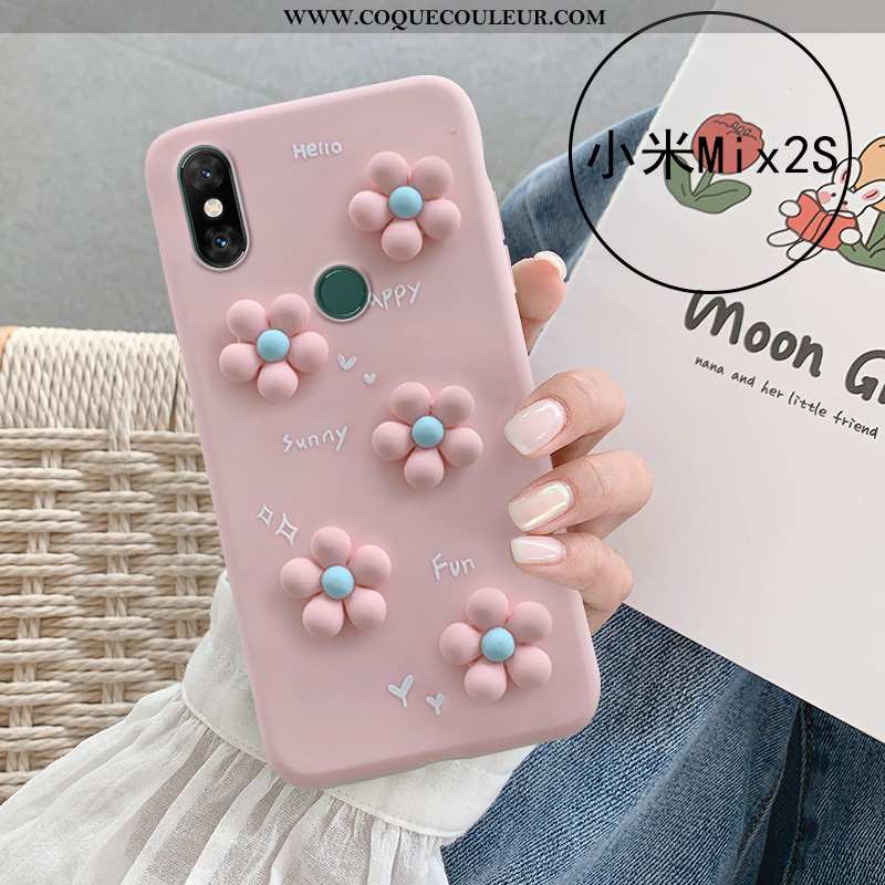 Housse Xiaomi Mi Mix 2s Silicone Incassable Vent, Étui Xiaomi Mi Mix 2s Fluide Doux Dimensionnel Ver