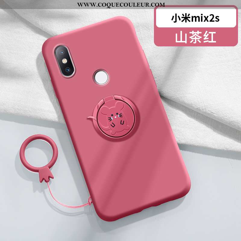 Coque Xiaomi Mi Mix 2s Protection Magnétisme Légère, Housse Xiaomi Mi Mix 2s Personnalité Anneau Ble