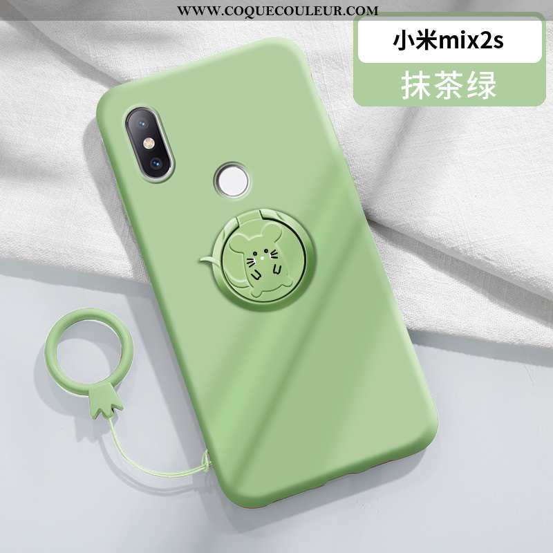 Coque Xiaomi Mi Mix 2s Protection Magnétisme Légère, Housse Xiaomi Mi Mix 2s Personnalité Anneau Ble