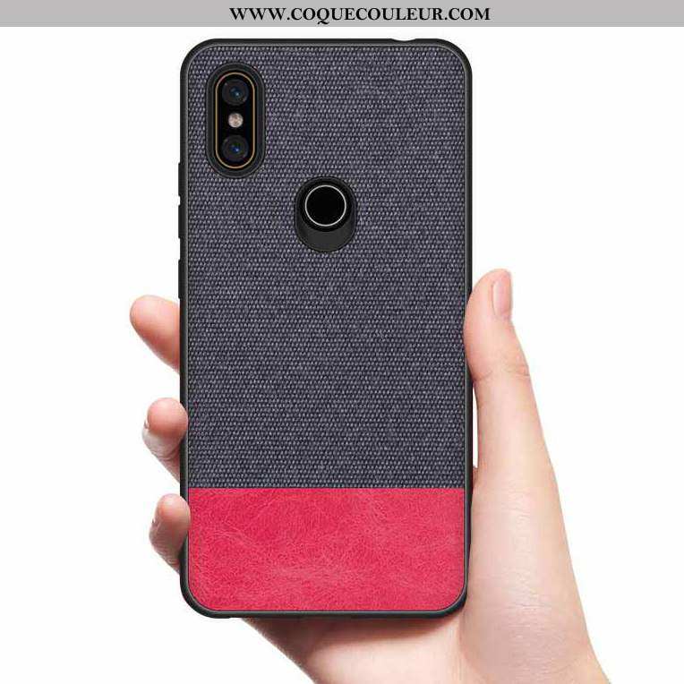 Étui Xiaomi Mi Mix 2s Fluide Doux Coque Étui, Xiaomi Mi Mix 2s Silicone Modèle Fleurie Noir