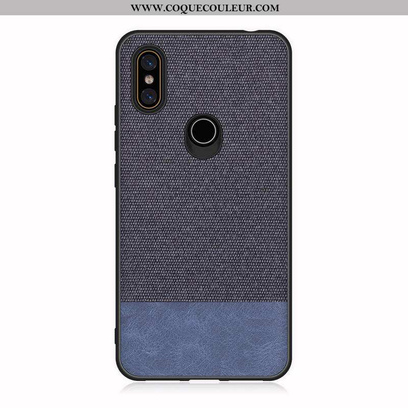 Étui Xiaomi Mi Mix 2s Fluide Doux Coque Étui, Xiaomi Mi Mix 2s Silicone Modèle Fleurie Noir