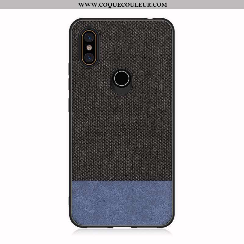 Étui Xiaomi Mi Mix 2s Fluide Doux Coque Étui, Xiaomi Mi Mix 2s Silicone Modèle Fleurie Noir