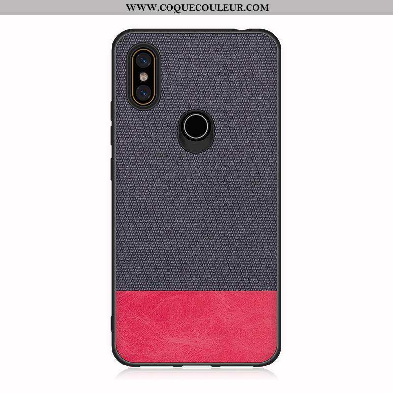 Étui Xiaomi Mi Mix 2s Fluide Doux Coque Étui, Xiaomi Mi Mix 2s Silicone Modèle Fleurie Noir