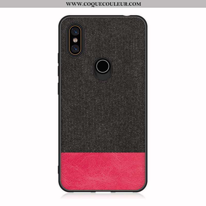 Étui Xiaomi Mi Mix 2s Fluide Doux Coque Étui, Xiaomi Mi Mix 2s Silicone Modèle Fleurie Noir