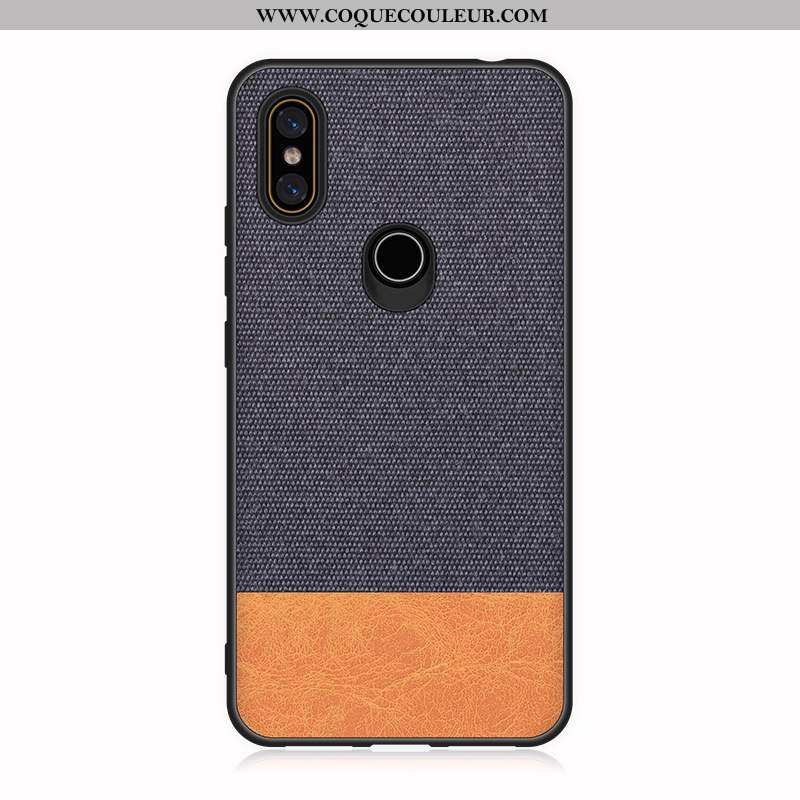 Étui Xiaomi Mi Mix 2s Fluide Doux Coque Étui, Xiaomi Mi Mix 2s Silicone Modèle Fleurie Noir