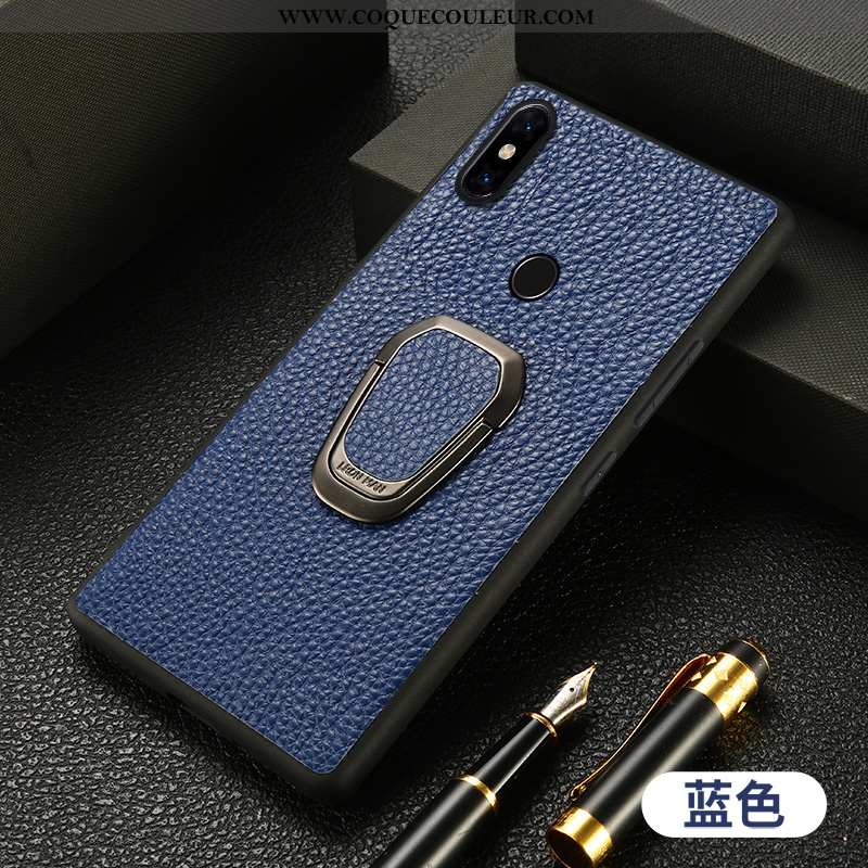 Étui Xiaomi Mi Mix 2s Cuir Téléphone Portable Coque, Coque Xiaomi Mi Mix 2s Protection Luxe Marron