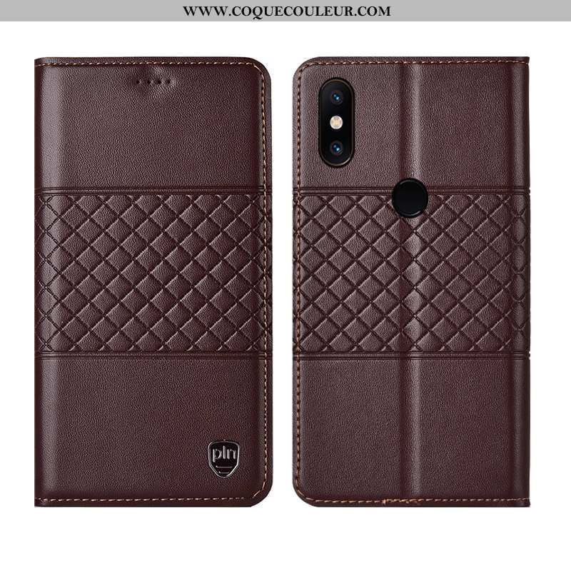 Housse Xiaomi Mi Mix 3 Protection Petit Housse, Étui Xiaomi Mi Mix 3 Cuir Véritable Incassable Marro