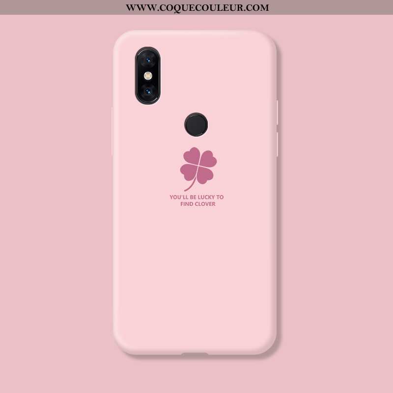 Coque Xiaomi Mi Mix 3 Fluide Doux Téléphone Portable Rose, Housse Xiaomi Mi Mix 3 Silicone Net Rouge