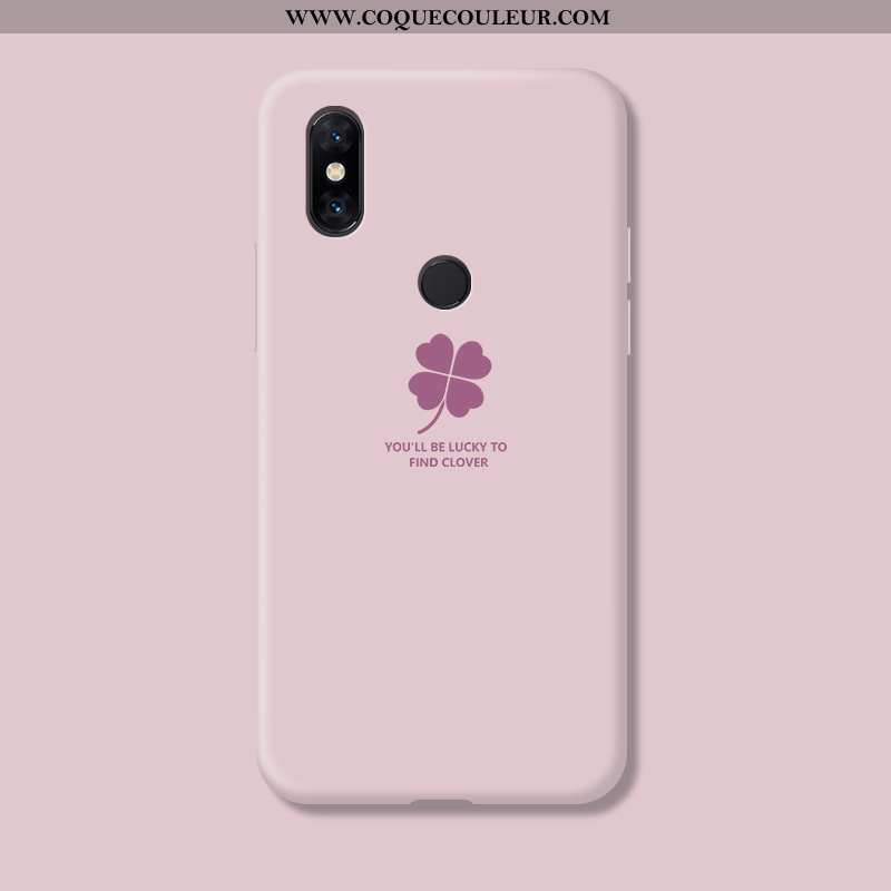 Coque Xiaomi Mi Mix 3 Fluide Doux Téléphone Portable Rose, Housse Xiaomi Mi Mix 3 Silicone Net Rouge