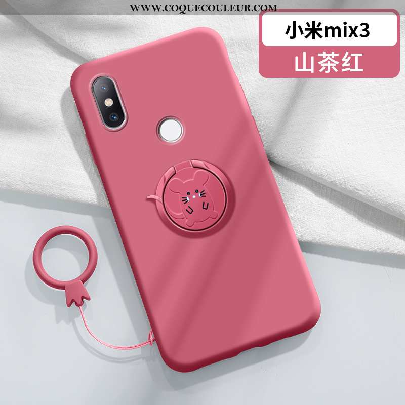 Étui Xiaomi Mi Mix 3 Personnalité À Bord Amoureux, Coque Xiaomi Mi Mix 3 Créatif Légère Rouge