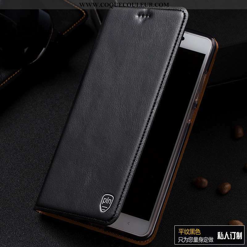 Coque Xiaomi Mi Mix 3 Protection Marron, Housse Xiaomi Mi Mix 3 Cuir Véritable Marron