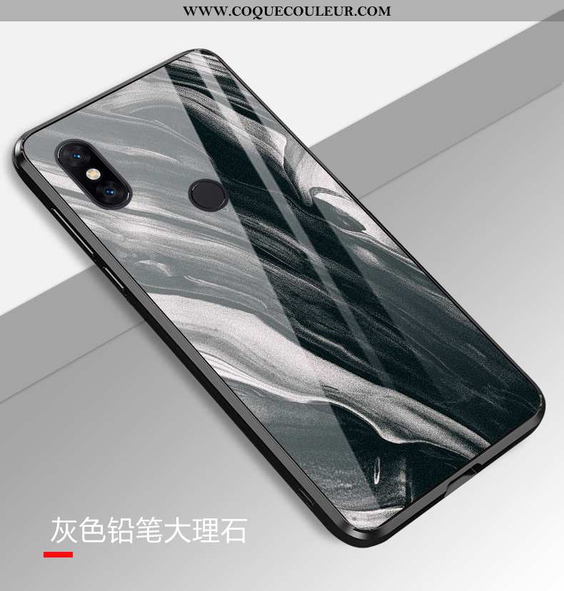 Housse Xiaomi Mi Mix 3 Silicone Verre Net Rouge, Étui Xiaomi Mi Mix 3 Protection Incassable Blanche