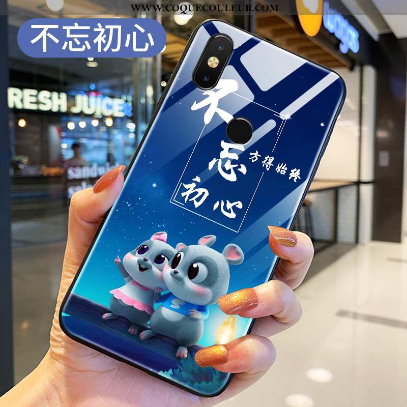 Étui Xiaomi Mi Mix 3 Tendance Charmant Fluide Doux, Coque Xiaomi Mi Mix 3 Légère Silicone Bleu