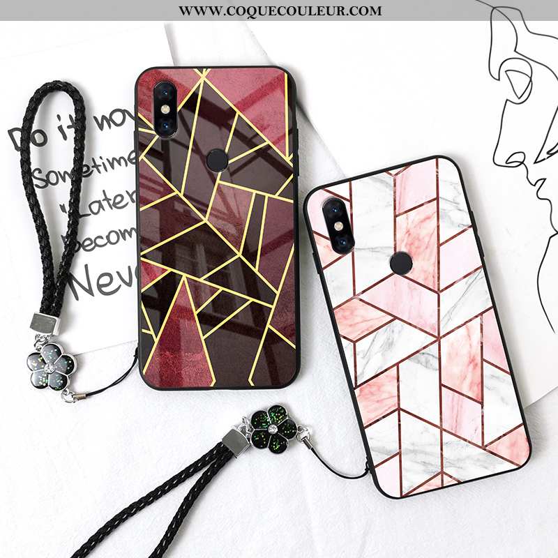 Coque Xiaomi Mi Mix 3 Tendance Protection Grand, Housse Xiaomi Mi Mix 3 Fluide Doux Incassable Rouge