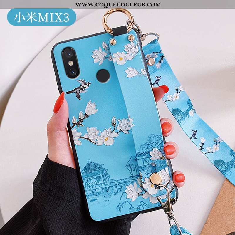 Coque Xiaomi Mi Mix 3 Protection Vent Style Chinois, Housse Xiaomi Mi Mix 3 Créatif Tout Compris Bla