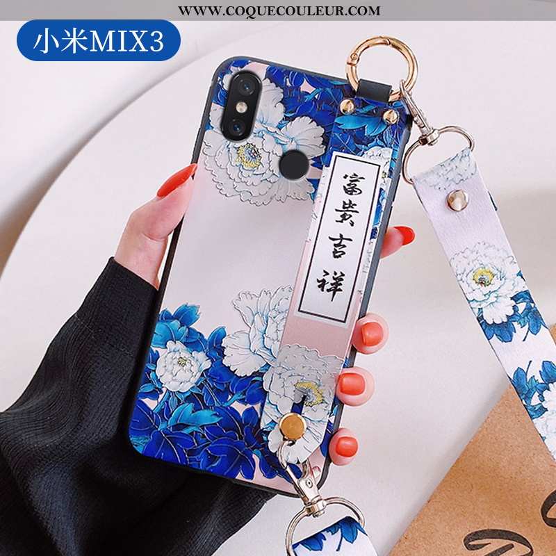 Coque Xiaomi Mi Mix 3 Protection Vent Style Chinois, Housse Xiaomi Mi Mix 3 Créatif Tout Compris Bla