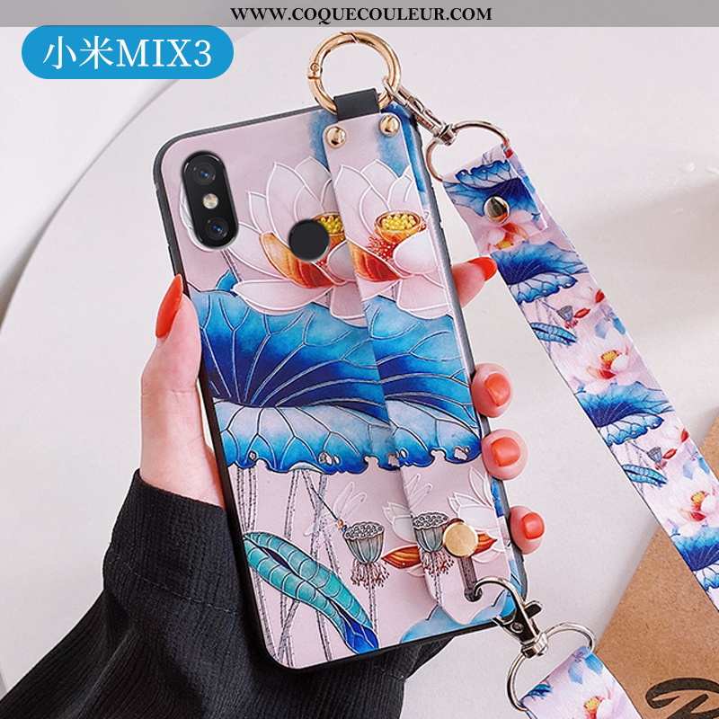 Coque Xiaomi Mi Mix 3 Protection Vent Style Chinois, Housse Xiaomi Mi Mix 3 Créatif Tout Compris Bla