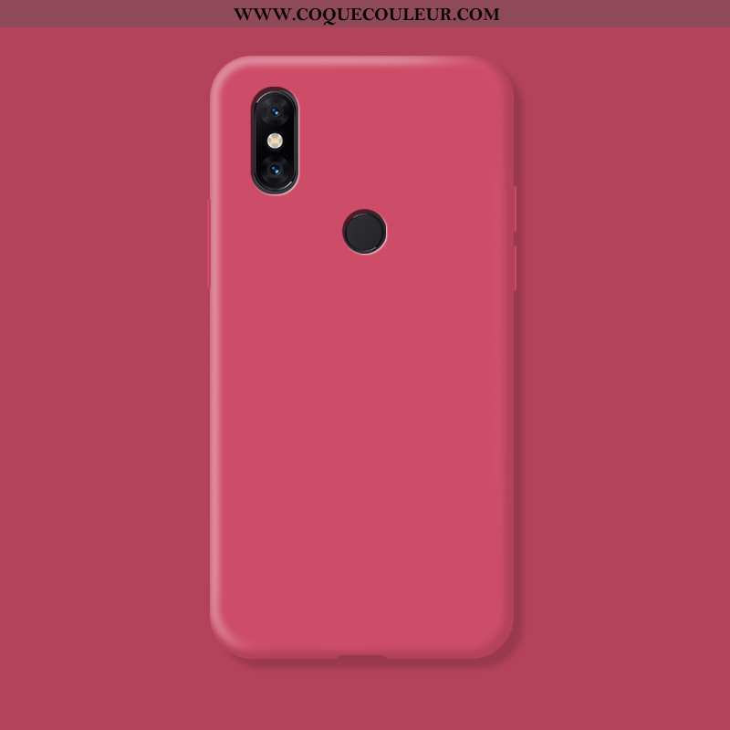 Housse Xiaomi Mi Mix 3 Transparent Rose Étui, Étui Xiaomi Mi Mix 3 Délavé En Daim Protection