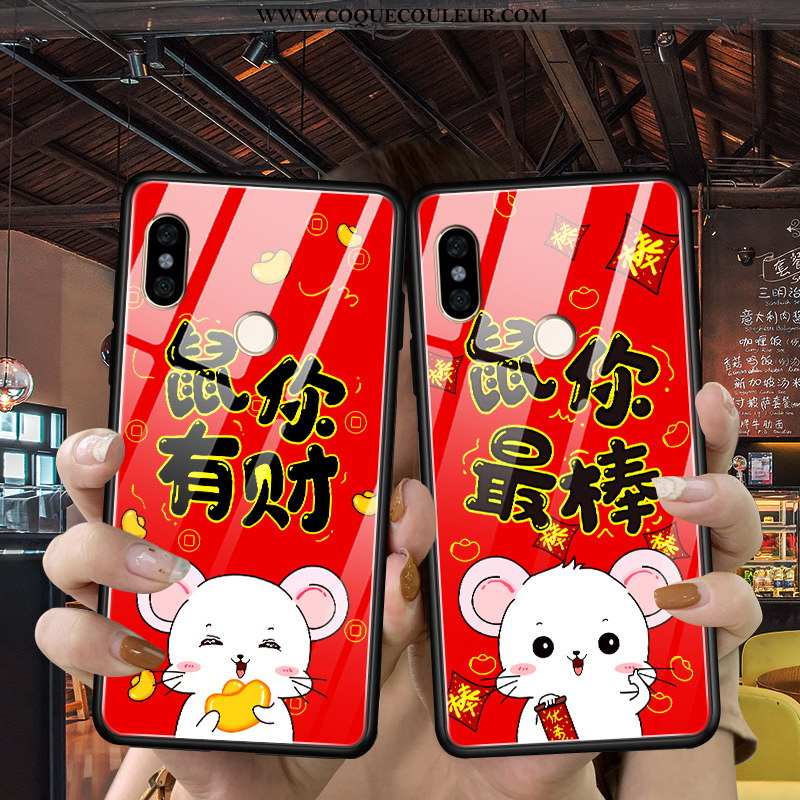 Étui Xiaomi Mi Mix 3 Silicone Petit Nouveau, Coque Xiaomi Mi Mix 3 Protection Rouge