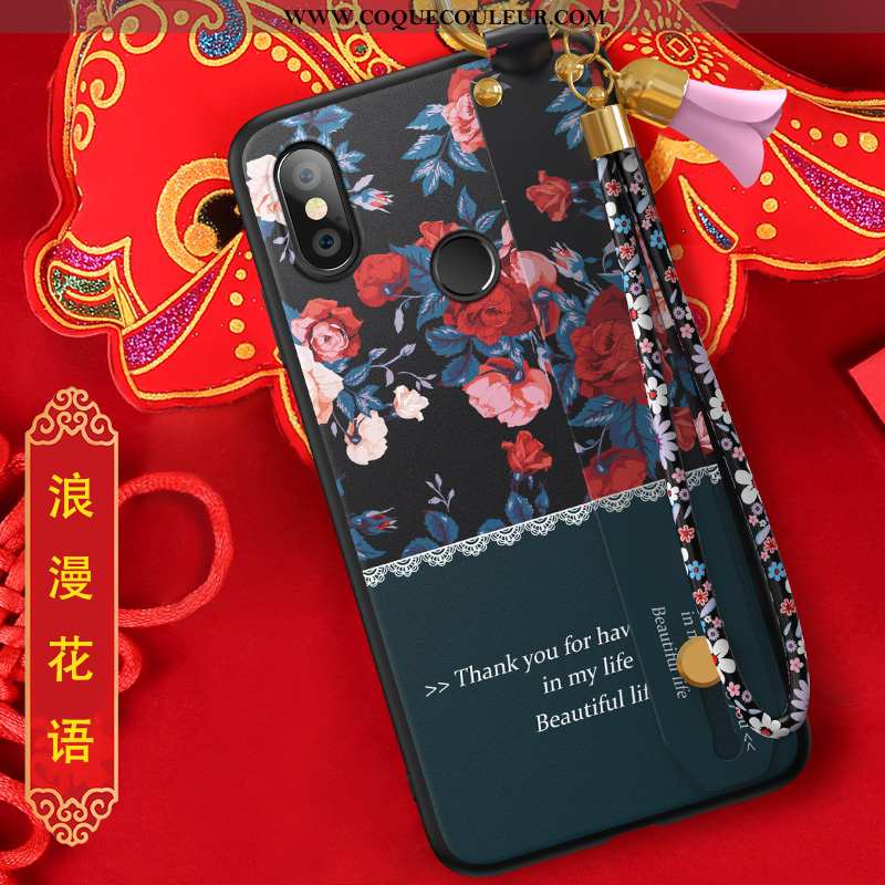 Housse Xiaomi Mi Mix 3 Créatif Personnalité Fluide Doux, Étui Xiaomi Mi Mix 3 Tendance Coque Rouge