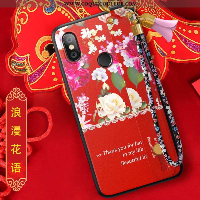 Housse Xiaomi Mi Mix 3 Créatif Personnalité Fluide Doux, Étui Xiaomi Mi Mix 3 Tendance Coque Rouge