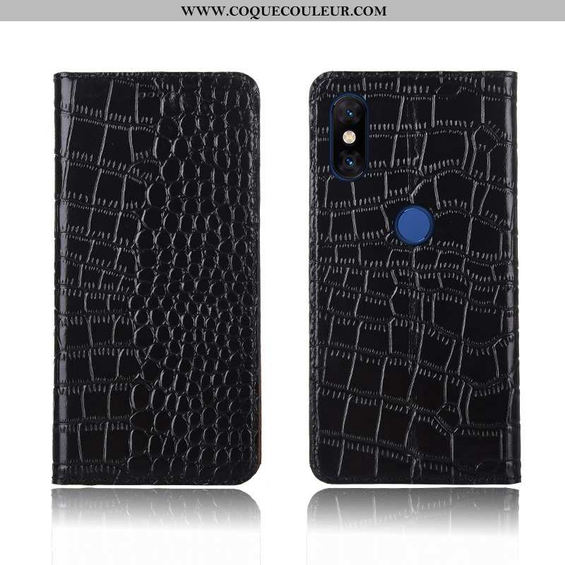 Étui Xiaomi Mi Mix 3 Fluide Doux Clamshell Simple, Coque Xiaomi Mi Mix 3 Silicone Cuir Marron