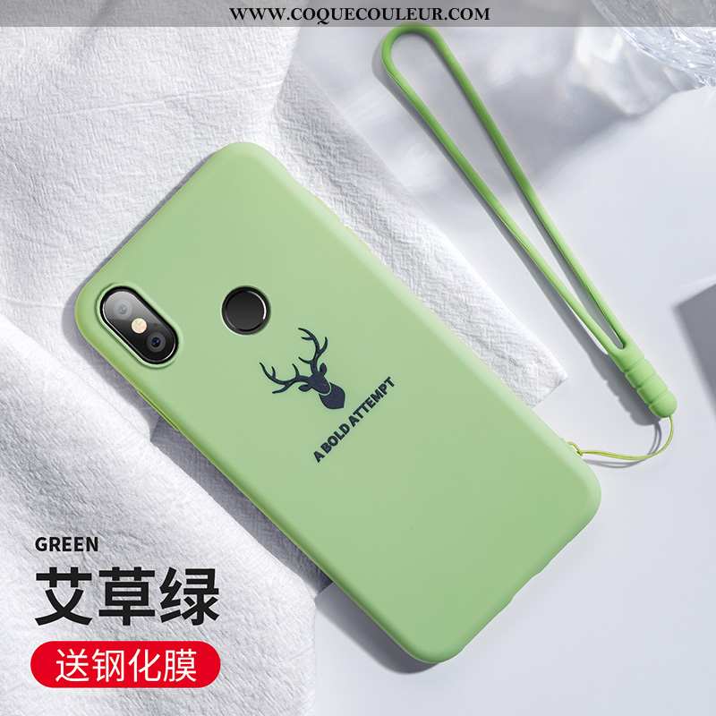 Étui Xiaomi Mi Mix 3 Légère Téléphone Portable Créatif, Coque Xiaomi Mi Mix 3 Fluide Doux Petit Vert