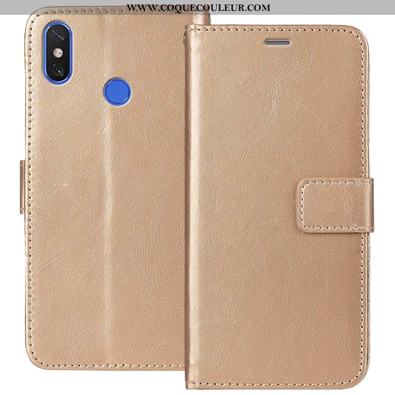 Étui Xiaomi Mi Mix 3 Protection Téléphone Portable Marron, Coque Xiaomi Mi Mix 3 Portefeuille Marron