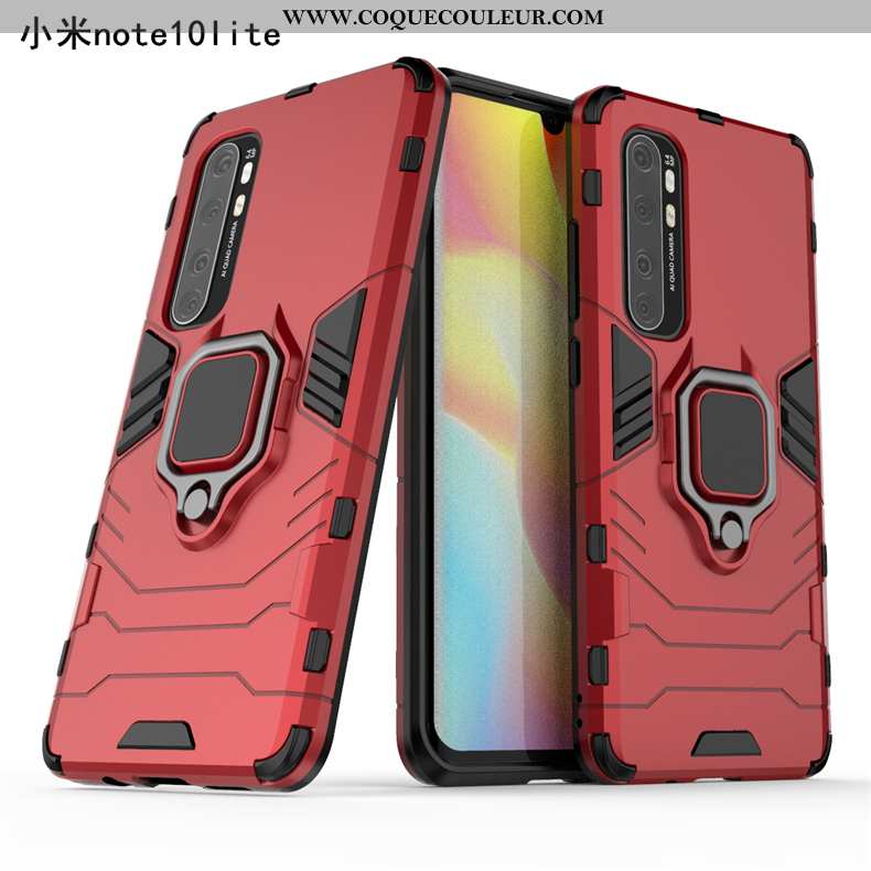 Coque Xiaomi Mi Note 10 Lite Invisible À Bord Petit, Housse Xiaomi Mi Note 10 Lite Jeunesse Rouge