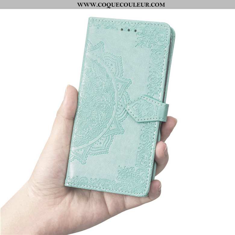 Étui Xiaomi Mi Note 10 Lite Protection Coque Étui, Xiaomi Mi Note 10 Lite Cuir Bleu