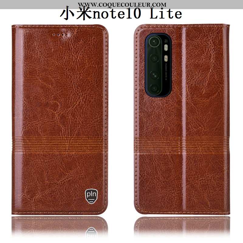 Étui Xiaomi Mi Note 10 Lite Protection Tout Compris Housse, Coque Xiaomi Mi Note 10 Lite Cuir Vérita